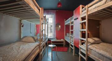 Фото номера Кровать в общем 8-местном номере Гостиница Fabrika Hostel&Gallery г. Нижний Новгород 7